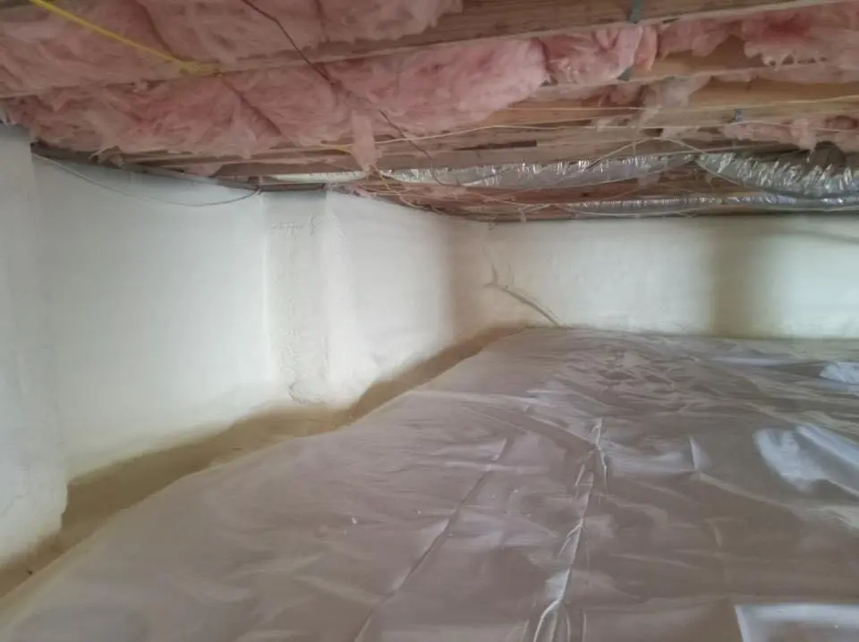 Crawl space encapsulation with closed-cell spray foam for Roof Maintenance in Swampscott
